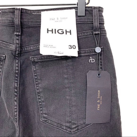 Rag & Bone Nina High-Rise Ankle Skinny NWT-30 - Picture 3 of 14